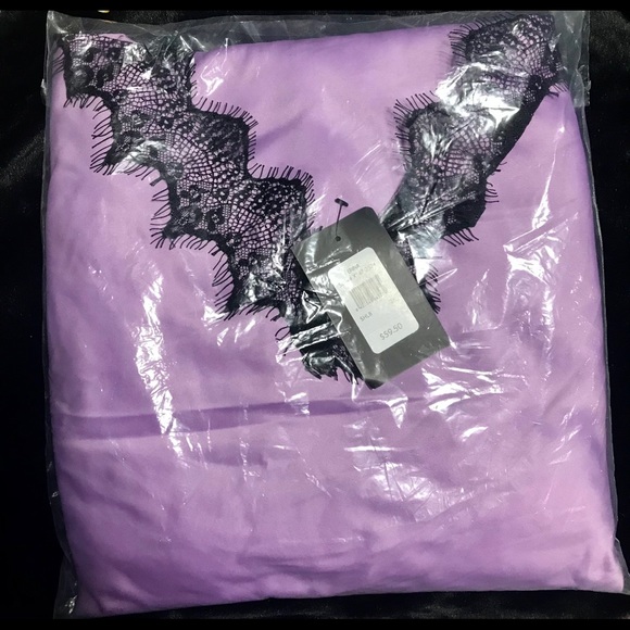 PURPLE SATIN FREDERICK'S OF HOLLYWOOD PJ SET… - Picture 3 of 3